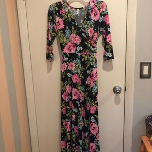 Pink blush maternity dress